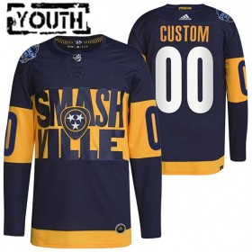 Nashville Predators Trikot Custom Adidas 2022 Stadium Series Authentic - Kinder